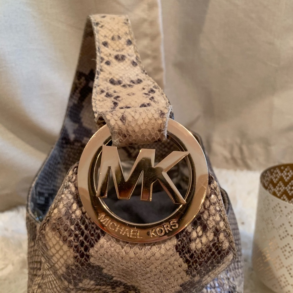Snake/Animal print neutral Michael Kors Handbag - Picture 2 of 4